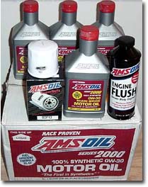 First time use of AMSOIL Synthetic Motor Oil